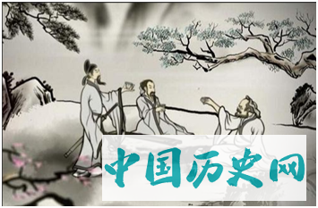 〓 李白与元丹丘山中论道绘画