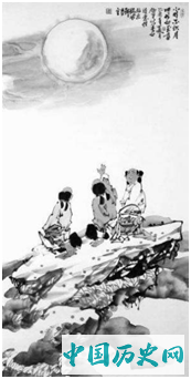 〓 小时不识月，呼作白玉盘