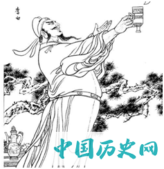 〓 李白金樽对月