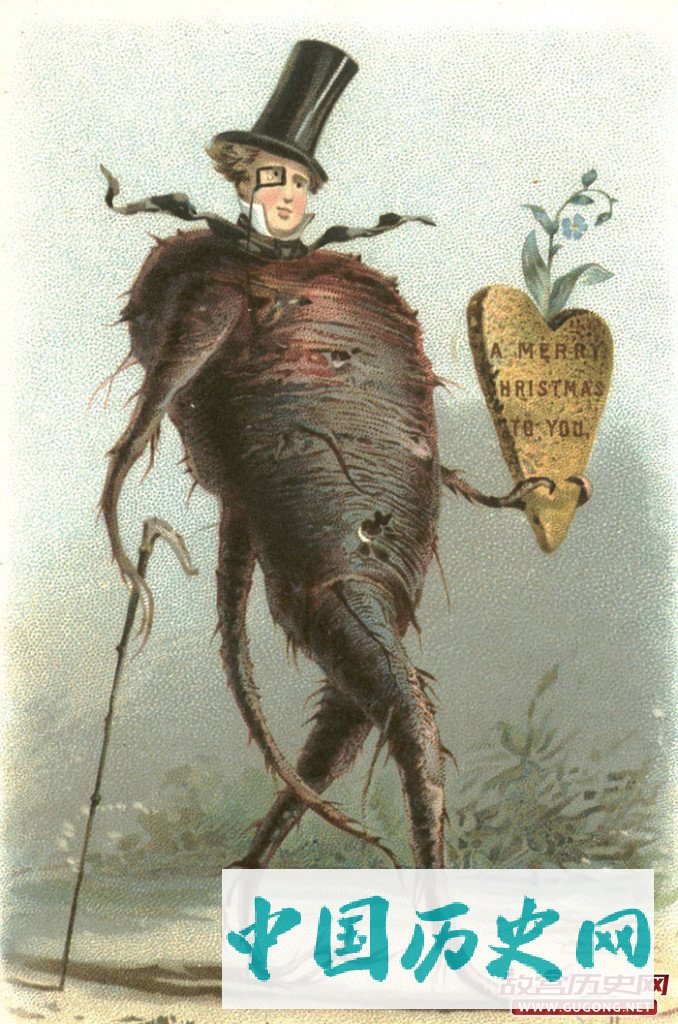十九世纪英国维多利亚时代的圣诞卡这也太吓人了
