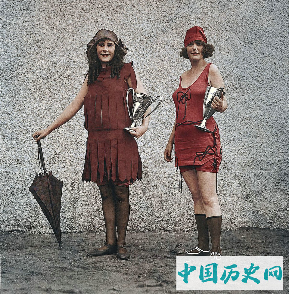 美国百年前选美小姐罕见彩色照片:年轻时尚又漂亮，身材简直完美