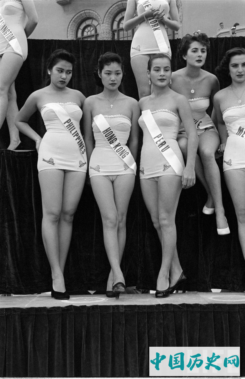 1952年首届世界环球小姐选美赛投降没几年的日本也参加了