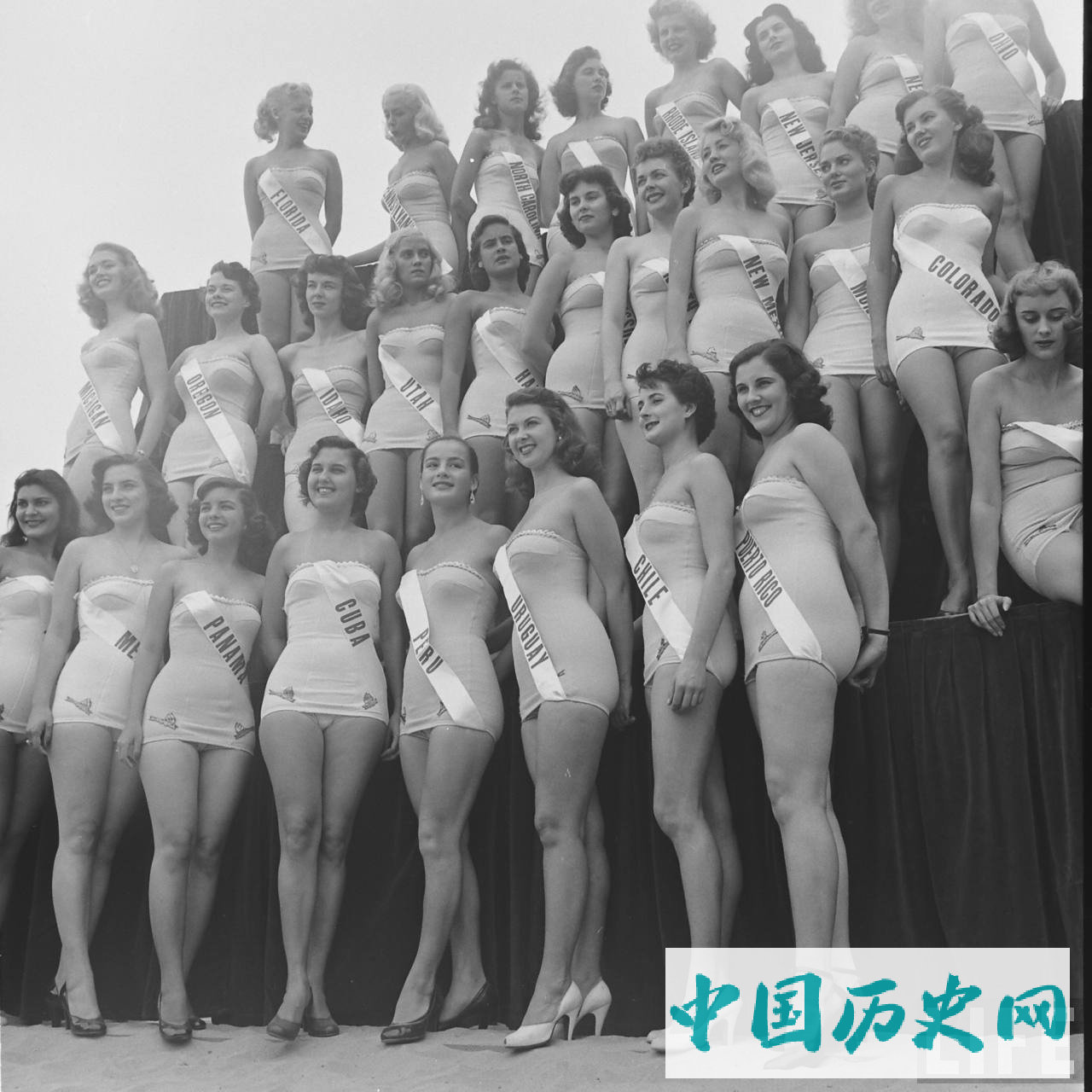 1952年首届世界环球小姐选美赛投降没几年的日本也参加了