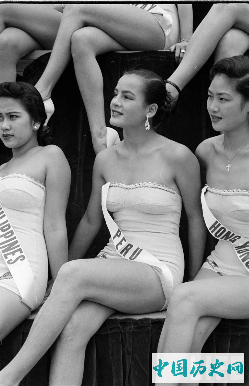1952年首届世界环球小姐选美赛投降没几年的日本也参加了
