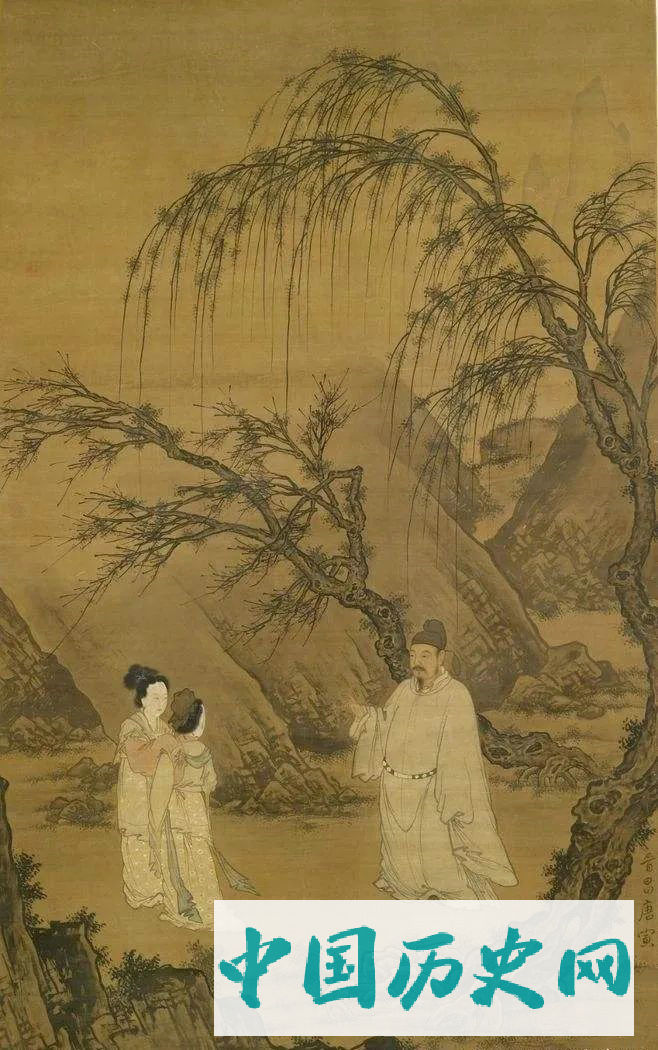 唐寅《王献之休郗道茂续娶新安公主图》
