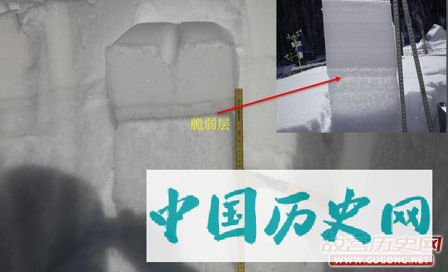 图6 积雪中的脆弱层