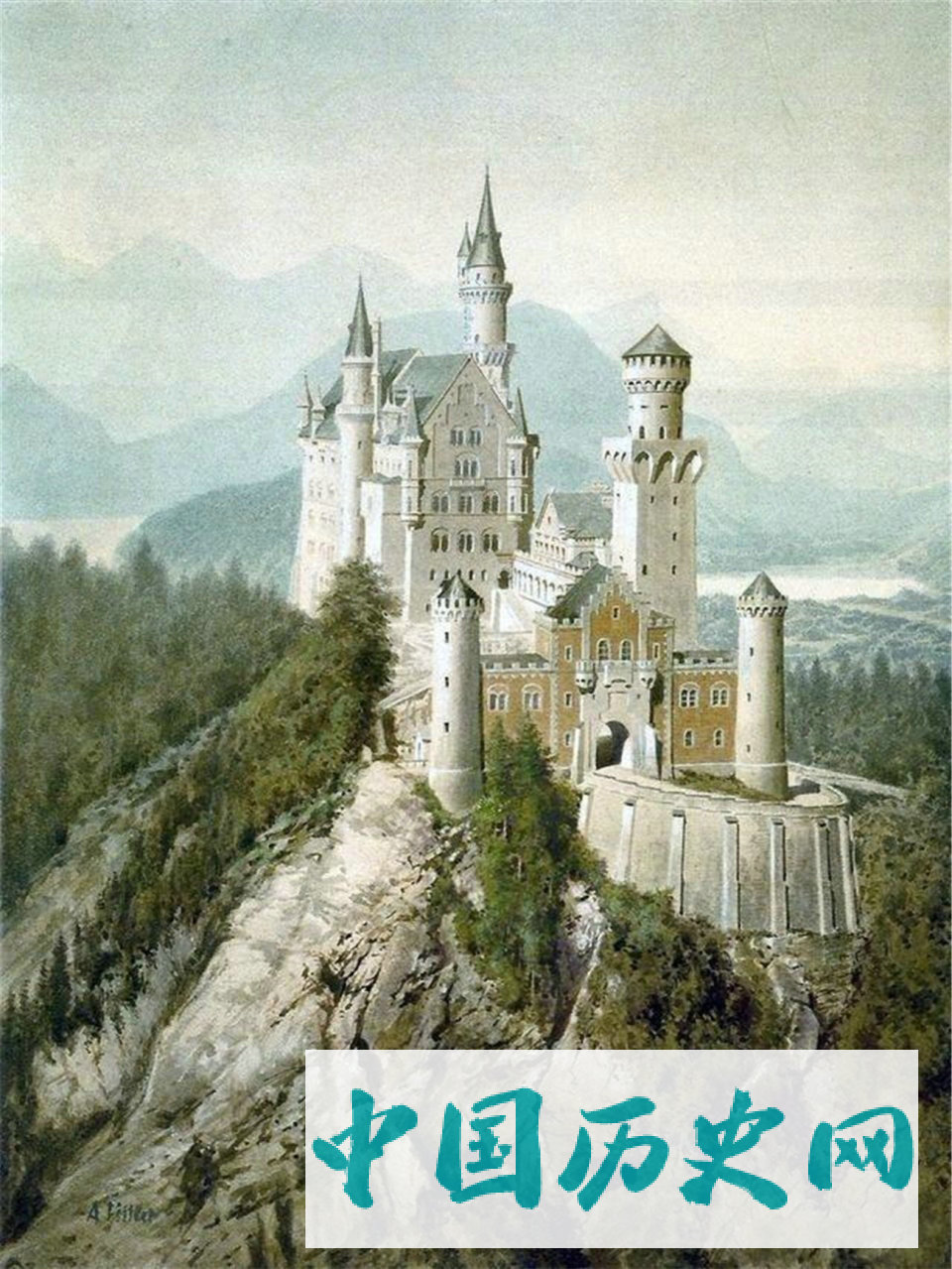 恶魔也有文艺青年的一面，希特勒的画作你觉得怎么样？