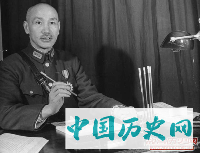 1942年，重庆，蒋介石