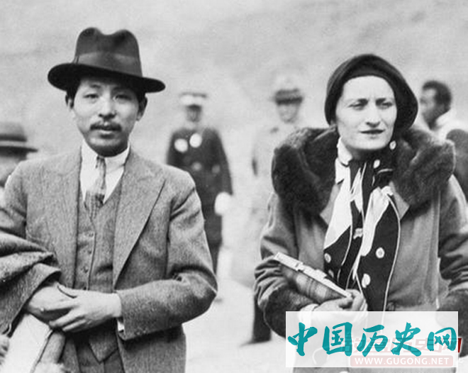 张学良与艾达·墨索里尼（Edda Mussolini）合影