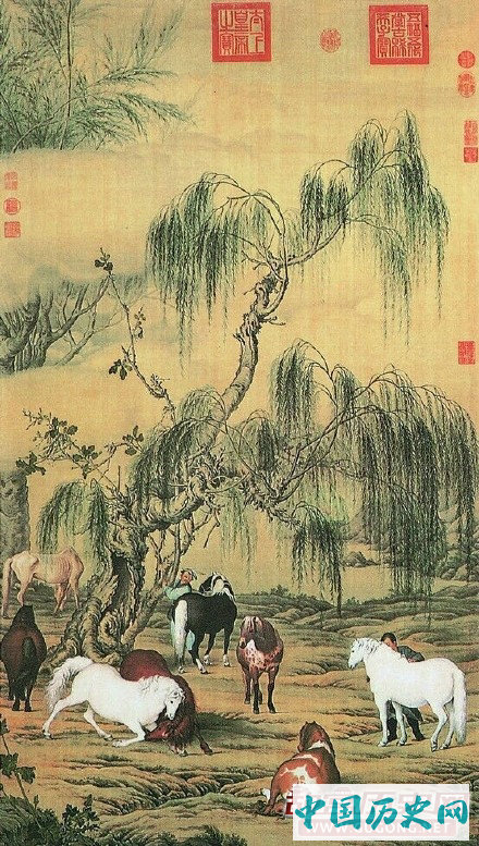 大清宫廷画家郎世宁作品欣赏