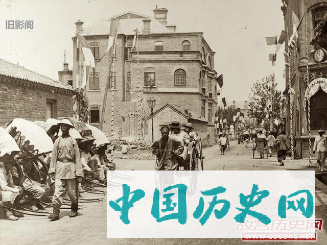 天津老照片：袁世凯治下直隶天津 1905年的街景