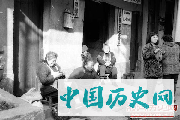 上海老照片：二十年前的老街 上海潭子湾地区