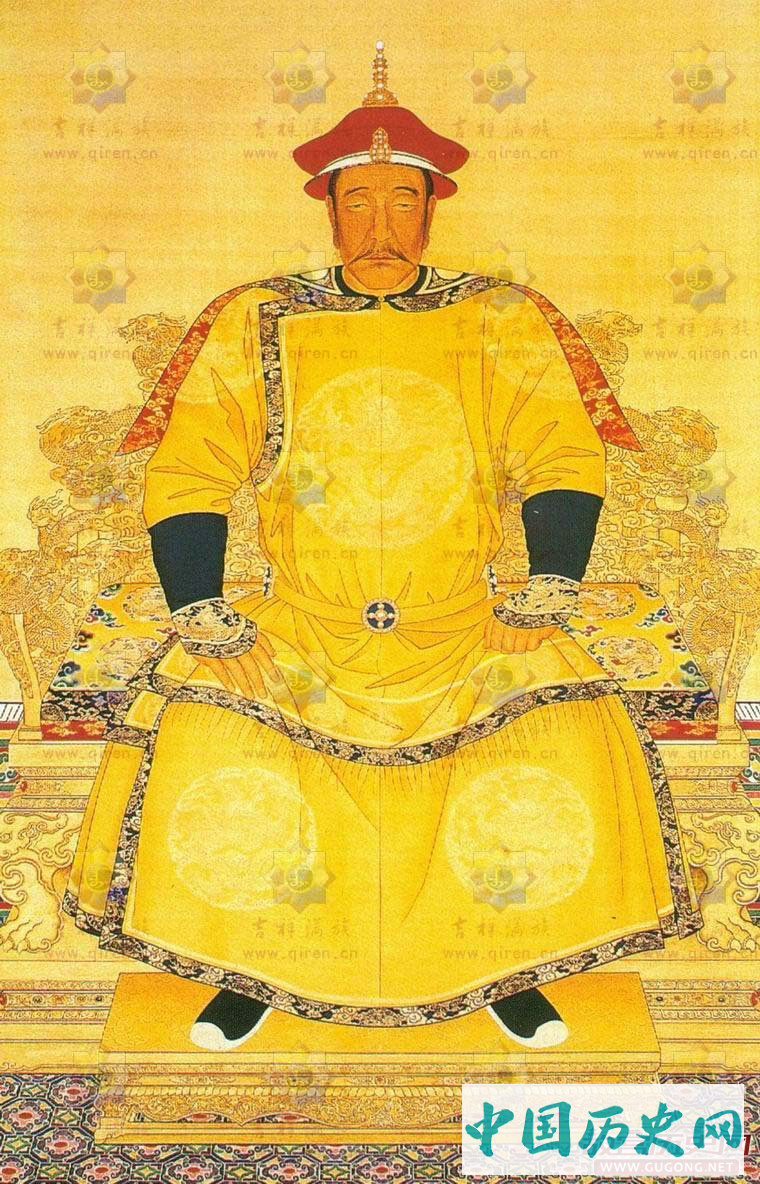 清朝皇帝画像：清朝历代皇帝画像与介绍