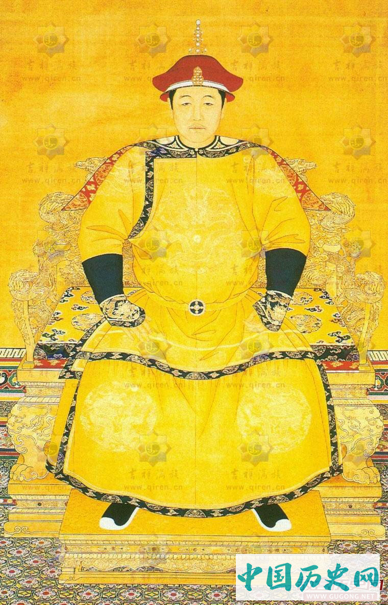 清朝皇帝画像：清朝历代皇帝画像与介绍