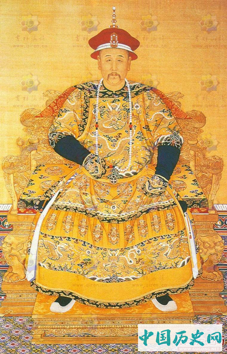 清朝皇帝画像：清朝历代皇帝画像与介绍