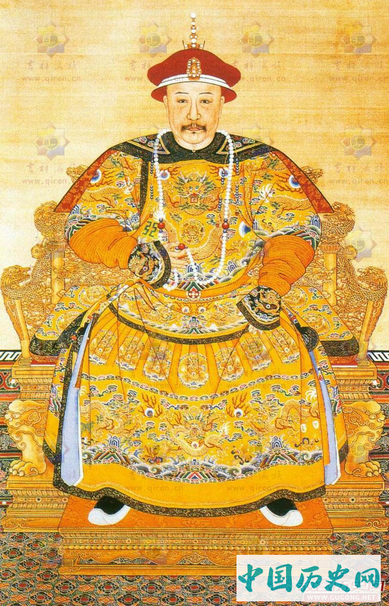 清朝皇帝画像：清朝历代皇帝画像与介绍