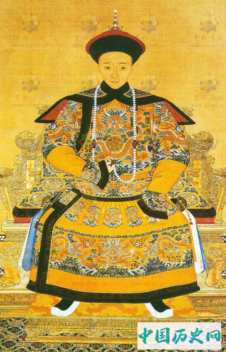 清朝皇帝画像：清朝历代皇帝画像与介绍