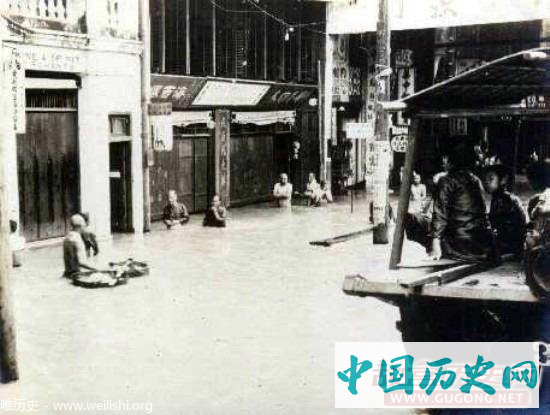 广州老照片：1915年，广州“乙卯水灾”