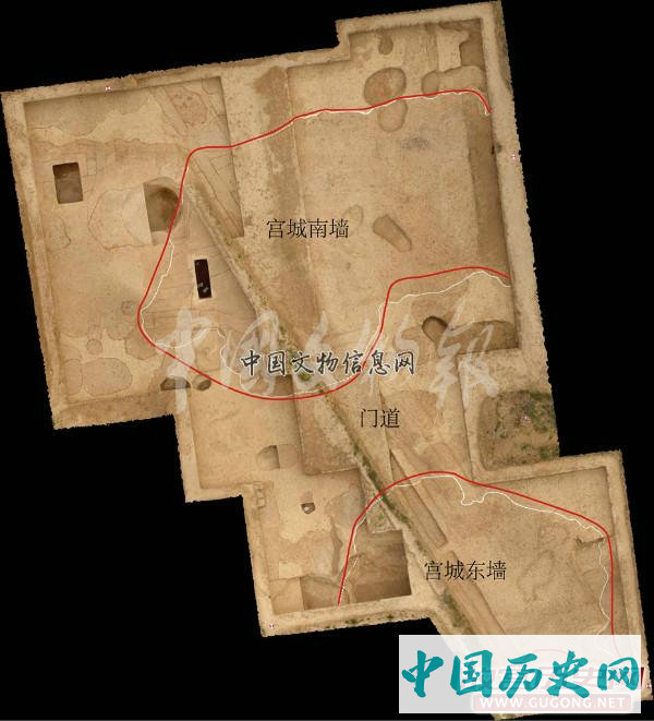 山西襄汾陶寺遗址宫城及门址