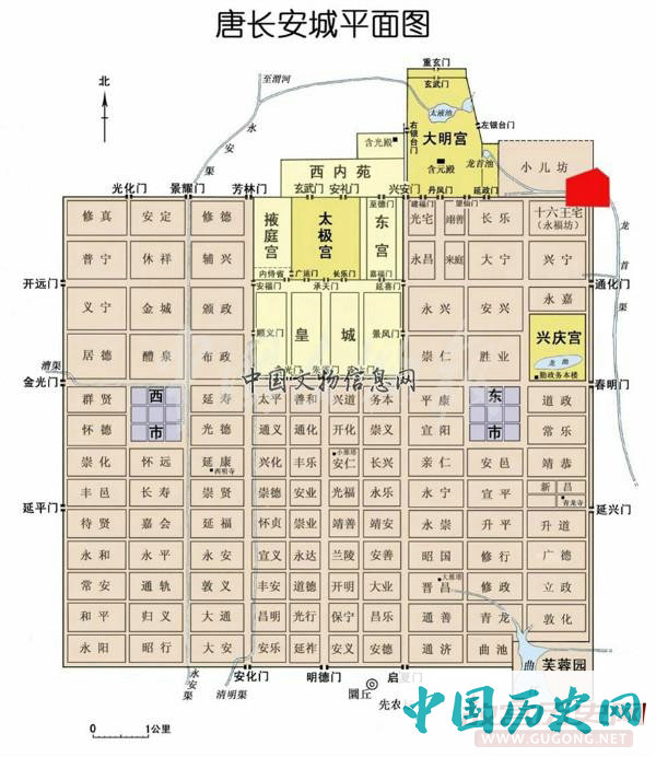 陕西西安隋唐长安城东北角及夹城等遗址