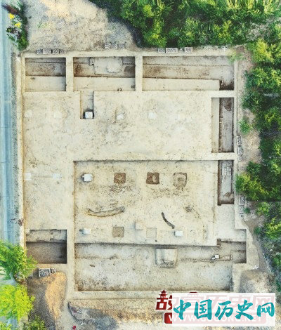 唐代宗元陵发现大型下宫建筑基址