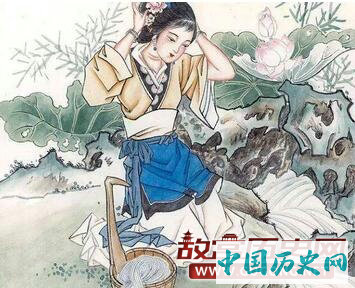 人类早期洗衣服是个力气活儿