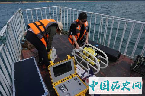 湖南资兴东江湖库区启动侧扫声呐尝试水下考古调查