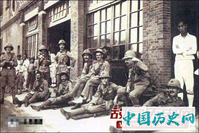 上海老照片：上海租界的外国军队