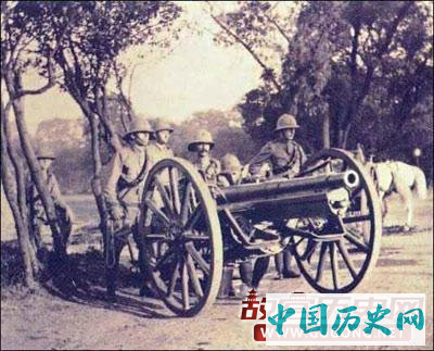 上海老照片：上海租界的外国军队