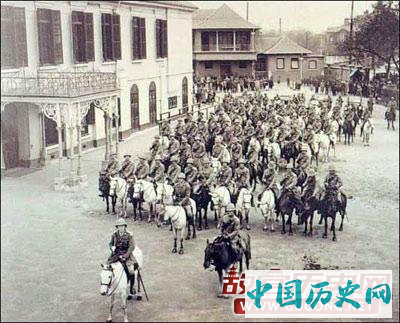 上海老照片：上海租界的外国军队