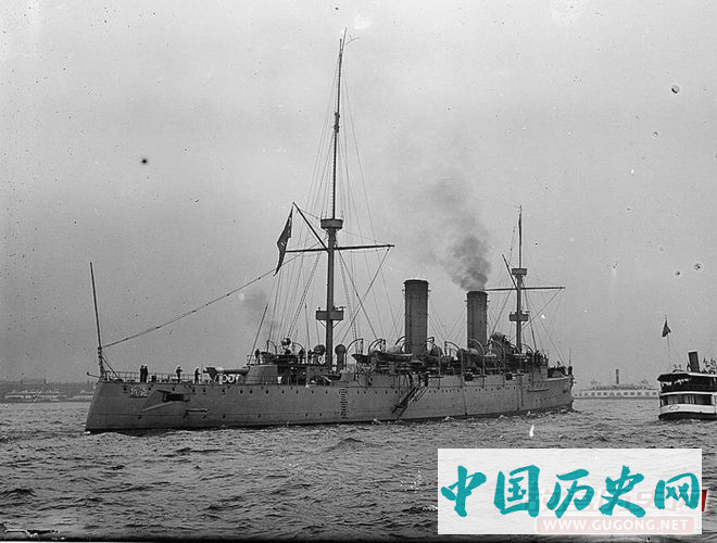 到达纽约的海圻舰