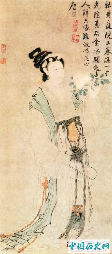 明代唐寅笔下仕女欣赏