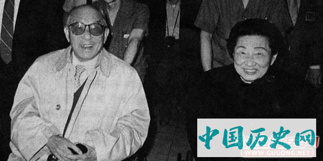 晚年张学良夫妇，摄于1991年