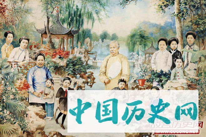 徐悲鸿绘制：康南海六十行乐图