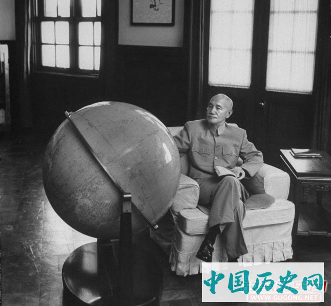 1961年，蒋介石在台湾官邸