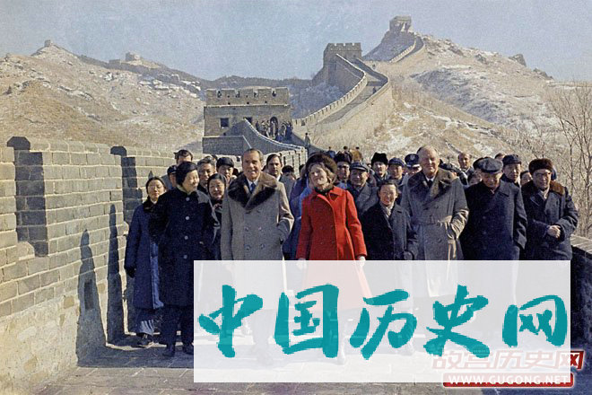 尼克松访华，游览长城