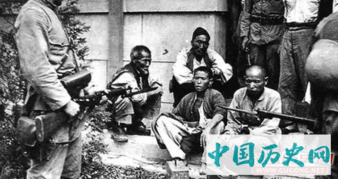 日军在湖北俘虏的中国抗日民众