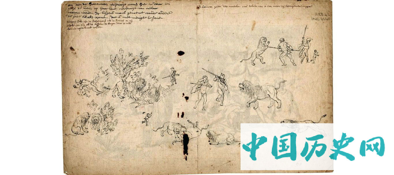 470：十八世纪初期荷兰东印度公司船员绘制的素描图，上面全是神秘生物