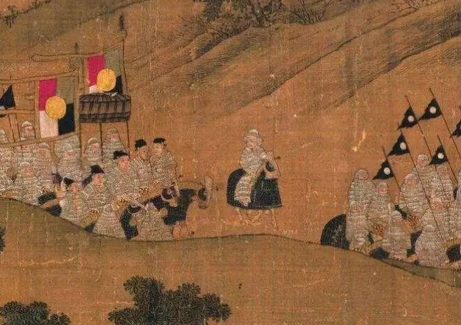 金兵的五方八卦旗，合五色为一面旗