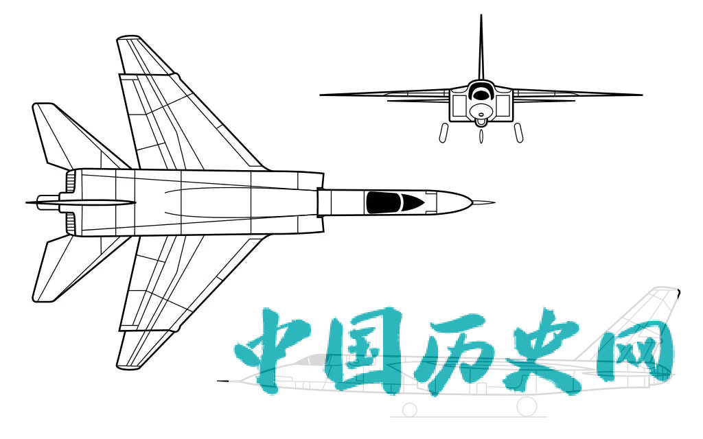 A5攻击机的三视图
