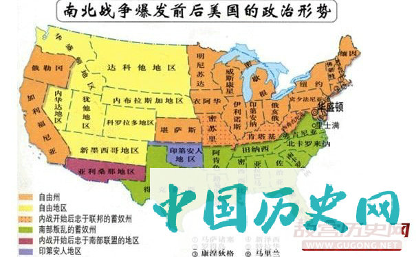美国南北战争的力量对比