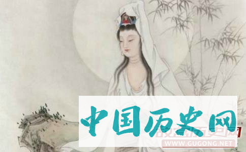 观音菩萨化妇人建台念经超度十万亡魂成“水月观音”