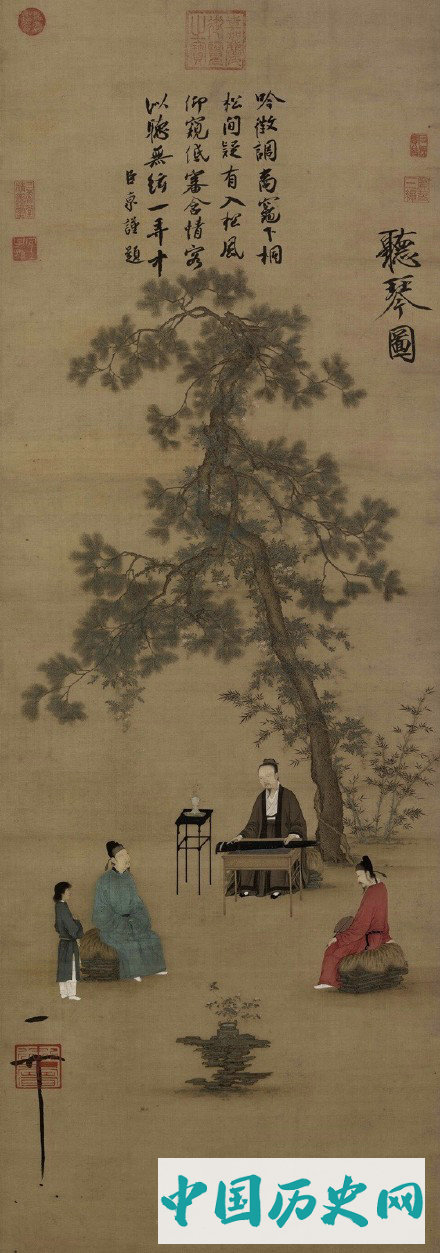 听琴图