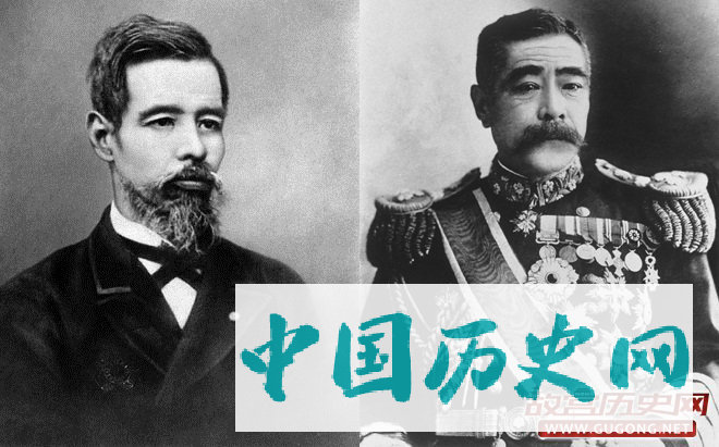 左：日本外相陆奥宗光；右：参谋本部次长川上操六