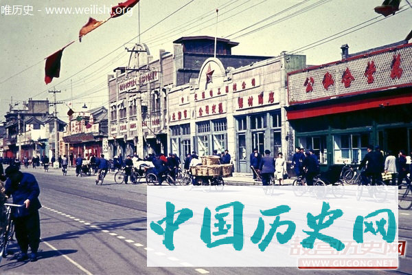 北京老照片 ：彩色胶片拍摄的正阳门大街