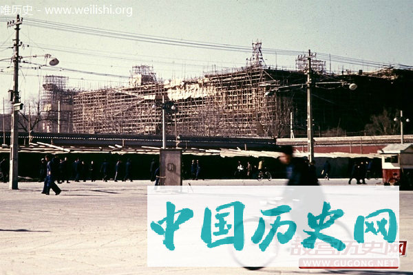 北京老照片 ：彩色胶片拍摄的正阳门大街
