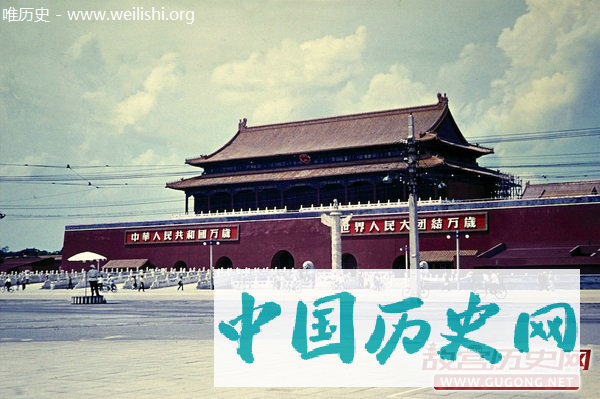 北京老照片 ：彩色胶片拍摄的正阳门大街
