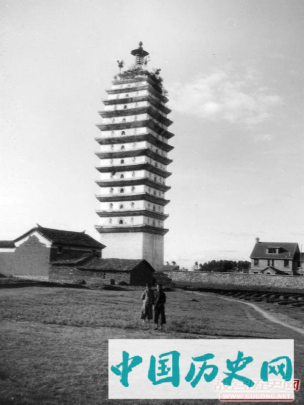 昆明老照片：1920年代末昆明 明建金马碧鸡坊