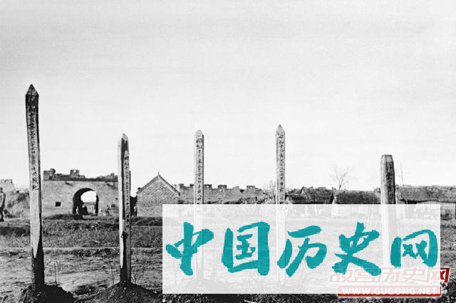 抗战老照片：美国战地记者鲁南行 台儿庄战役