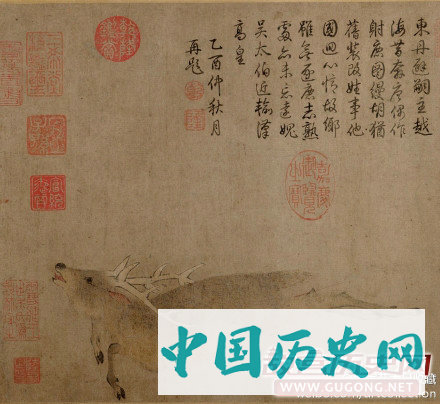 辽国耶律倍《获鹿图》骑射鉴赏